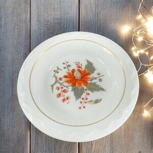 1964 ROYAL WORCESTER LYNBROOK Round Porcelain Dish Plate Trinket Holder Ashtray